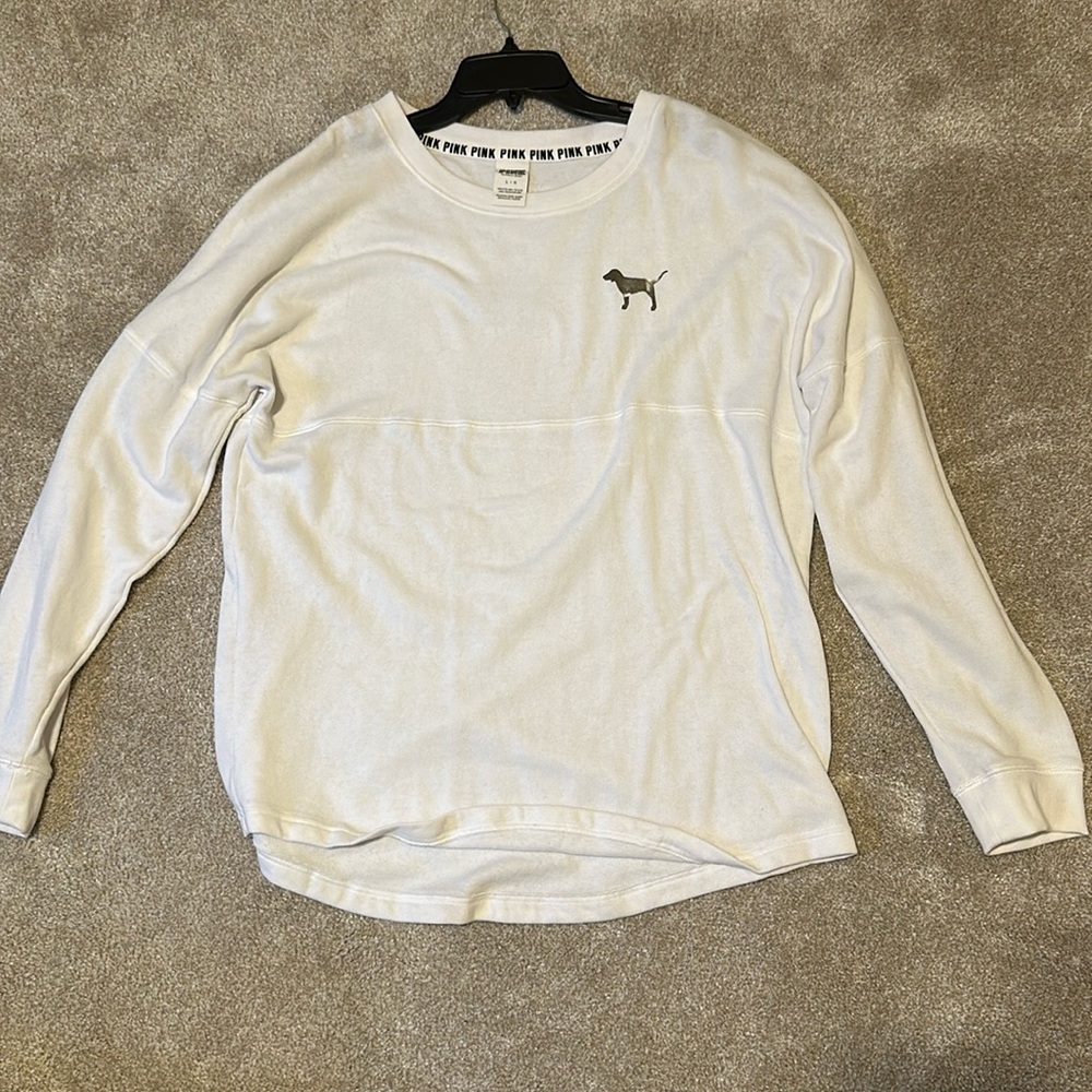 Victoria secret pink (white sweater)